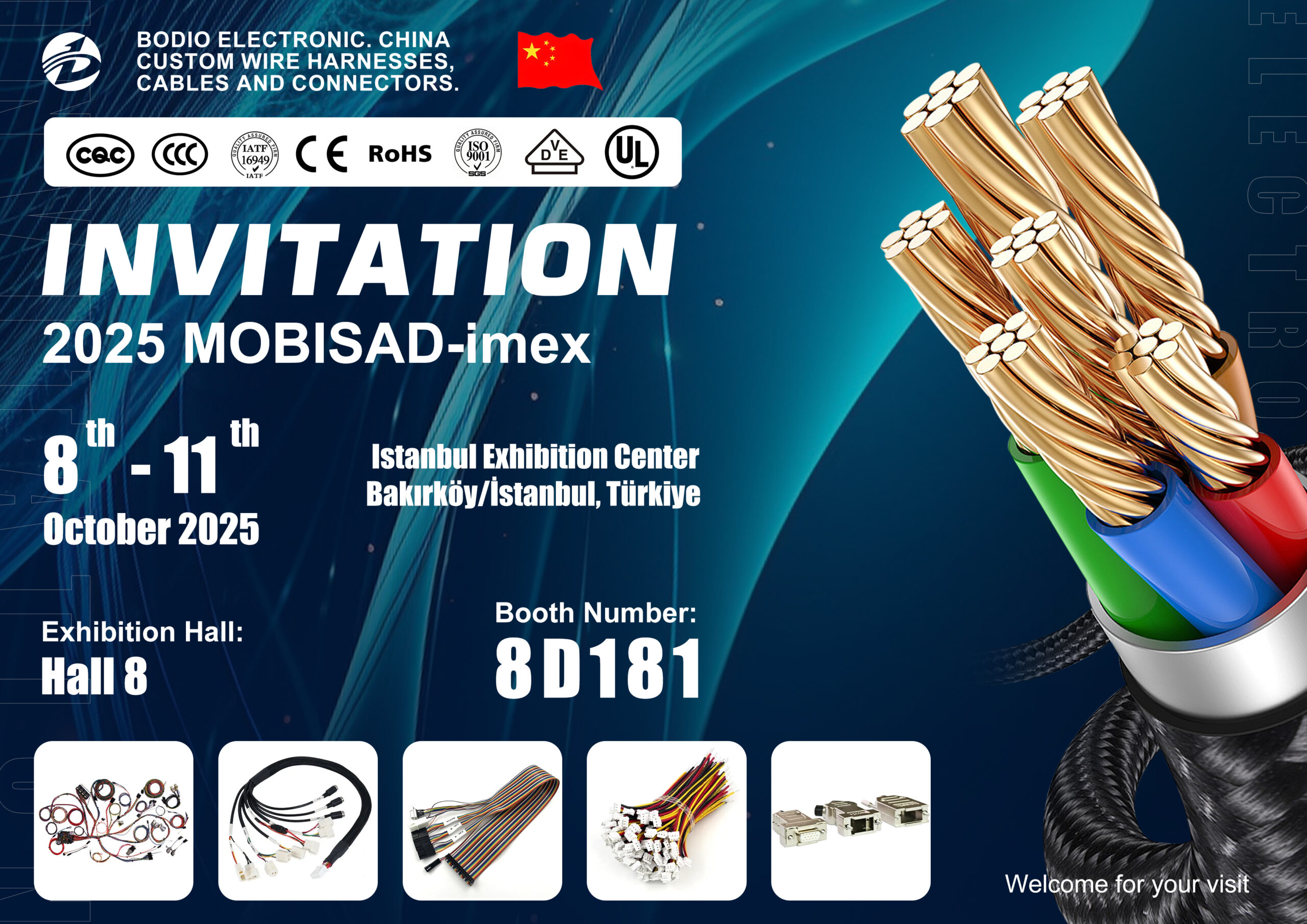 We will participate in the Industrial Exhibition in Turkey in October 2025.